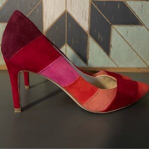 L.K. Bennett London Stunning Multicolor Suede Stiletto Heels EU 38.5